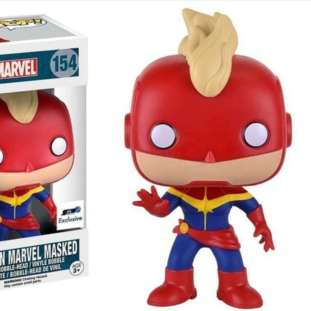 Funko Pop! - Marvel Captain Marvel Masked 154, Exclusive - Picture 4 of 4